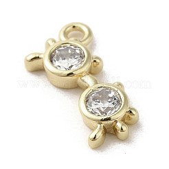 Латунные микро проложить кубического циркония подвески&nbsp;KK-C043-05G