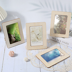 Незавершенные деревянные пустые подставки для фоторамок AJEW-WH20023-03B