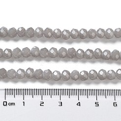 Запекание расписных стеклянных бусин с имитацией нефрита X-DGLA-A034-J6MM-A43