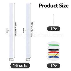 Полиэстеровый съемный пододеяльник с угловыми пуговицами и поясом AJEW-WH0816-159