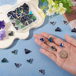 50шт 5 цвета стеклянные бусины&nbsp;GLAA-SP0001-60