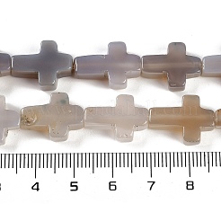 Серые натуральные бусины из агата  G-I369-A19-02