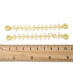 Messing klare Zirkonia Kette Quaste europäische Sicherheitskette Charms&nbsp;KK-A236-06G