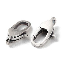 タイスターリングシルバーカニカン925個  アンティークシルバー  11.5x6x3mm  穴：1mm&nbsp;STER-D003-53P