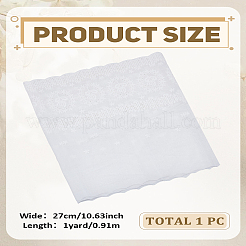 1 ярд хлопкового кружева с вышитыми цветами&nbsp;OCOR-LP0002-47