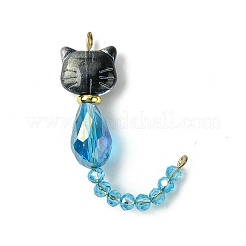 Фигурки кошек стеклянные звенья соединительные подвески&nbsp;PALLOY-JF03239