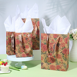 8 шт. 2 стиля бумажная упаковка с принтом в виде розы rotro&nbsp;ABAG-BBC0001-32