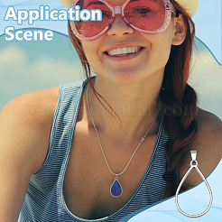 10 шт. подвески из нержавеющей стали 304 с открытой задней частью&nbsp;HJEW-UN00100