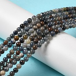 Fili di perle di quarzo dumortierite naturale&nbsp;G-H298-A06-02