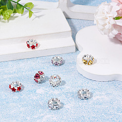 8 stücke 2 arten legierung strass europäischen perlen&nbsp;FIND-TA0010-84