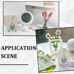 2 комплект сережек из самшита в форме арки с измерительной шкалой&nbsp;ODIS-SC0001-08