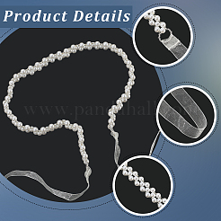 Пластиковые цепочные ремни с имитацией жемчуга AJEW-WH20070-051