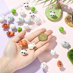 24шт 6 стиля непрозрачные подвески из смолы&nbsp;FIND-CJ0004-89