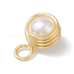 Подвески из круглой медной проволоки с ракушками и жемчугом PALLOY-JF03261-01