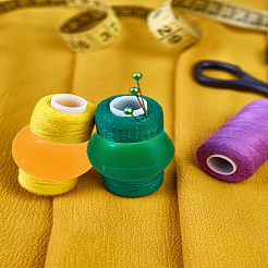 16 шт. 4-х цветное силиконовое кольцо-шпиндель&nbsp;AJEW-LP0010-20