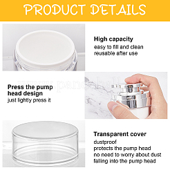 Пластиковые портативные многоразовые безвоздушные бутылки с помпой AJEW-WH0504-84B
