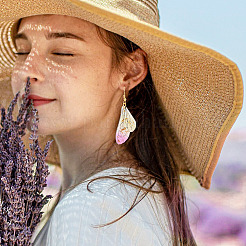 Набор для изготовления сережек в виде крыльев бабочки DIY-TA0005-11