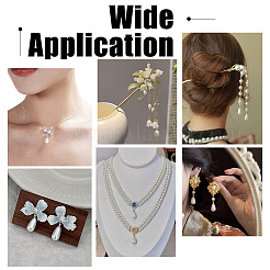 60 шт. 4 вида бусин из ракушек и жемчуга BSHE-NB0001-35