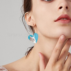 8 juego de 8 estilos para hacer pendientes en blanco por sublimación diy.&nbsp;DIY-SZ0007-73