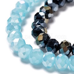 Стеклянные бусины с гальваническим покрытием &nbsp;EGLA-X0007-01E-4mm