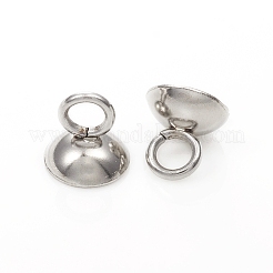 201 colgantes con tapa de cuentas de acero inoxidable&nbsp;STAS-G224-24P-03
