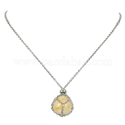 Устойчивые к потускнению цепи из нержавеющей стали 304 макраме мешочек пустой держатель камней для изготовления подвесок ожерелий NJEW-TA00086-01