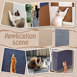 4 шт. 2-цветная квадратная полиэстеровая когтеточка для кошек своими руками AJEW-BC0007-61