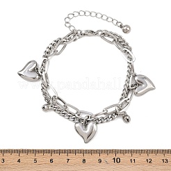 Многорядные браслеты из нержавеющей стали 304 BJEW-P365-02P