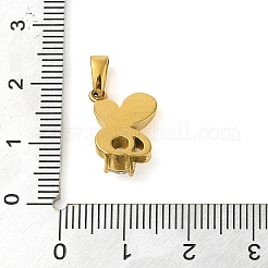 Нержавеющая сталь 304 с микропаве прозрачный кубический цирконий STAS-R229-25G