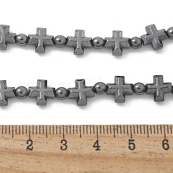 Немагнитные гематитовые бусины ожерелья для женщин и мужчин NJEW-R020-01