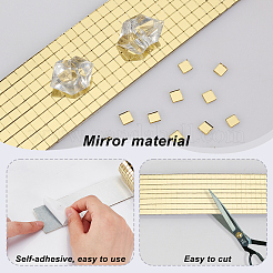 6 лист 6-х видов самоклеящихся стеклянных кабошонов MOSA-GA0001-02