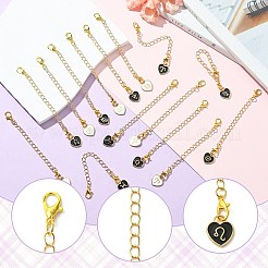 24 шт. 2-х цветные эмалевые подвески для чашек&nbsp;HJEW-CJ00079