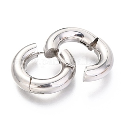 Серьги-кольца Huggie Hoop из нержавеющей стали 202&nbsp;X-EJEW-O087-08D-P