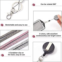 3 шт. 3-цветный прямоугольный держатель для удостоверения личности из искусственной кожи AJEW-CA0002-47