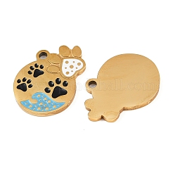 Подвески из нержавеющей стали 304 с эмалью&nbsp;STAS-C137-01A-G