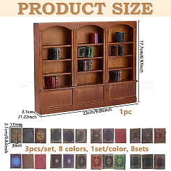 1 шт. деревянные книжные полки миниатюрные украшения&nbsp;AJEW-DC0002-15