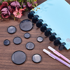 36 шт. 3 стиля пластиковые свободные листы кольца круглые диски для папок&nbsp;DIY-CP0010-96B