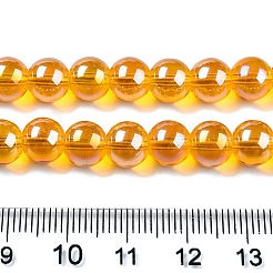 Гальванизируйте прозрачное стекло бисер нитей&nbsp;GLAA-T032-T8mm-AB11