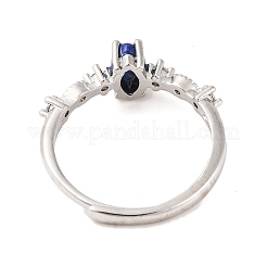 Anelli regolabili in pietra mista naturale occhio di cavallo&nbsp;RJEW-Q817-02P
