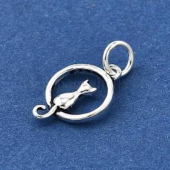 925 серебряное кольцо с подвесками в форме кошек STER-D306-03S