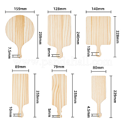 6 шт. 6 стильных деревянных больших подвесок WOOD-FH0002-11