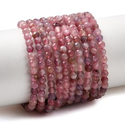 Натуральный розовый турмалин бисер нитей&nbsp;G-N342-33B