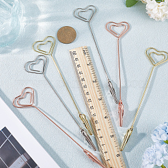 6 шт. 3-х цветные железные зажимы-крокодилы AJEW-SC0002-27