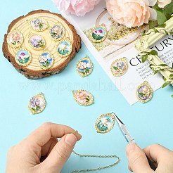 14pcs 7 styles de pendentifs en émail en alliage&nbsp;ENAM-CJ0007-11