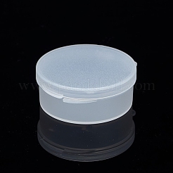 Rotondi contenitori perline di plastica piatta&nbsp;PW-WG59436-01