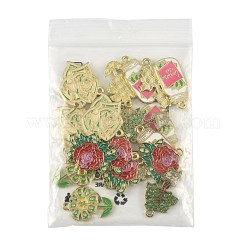 20pcs 5 styles de pendentifs en émail en alliage&nbsp;ENAM-FS0004-48