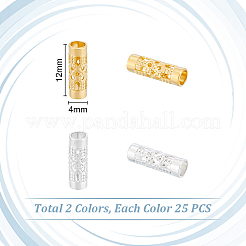 50шт 2 цвета латунные бусины&nbsp;FIND-UN0016-82