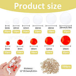 164 œil de poupée en plastique&nbsp;DIY-FH0011-23