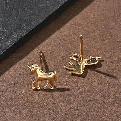 Латунь серьги&nbsp;EJEW-F403-07G