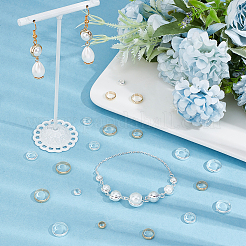 50шт 10 стили латунных бусин в рамках KK-CN0002-56